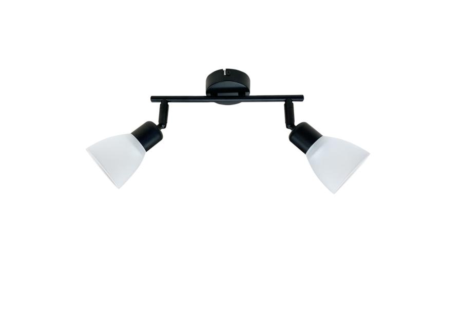 Zdjęcie: Listwa Costa 2x40 W E14 czarny klosz biały CANDELLUX