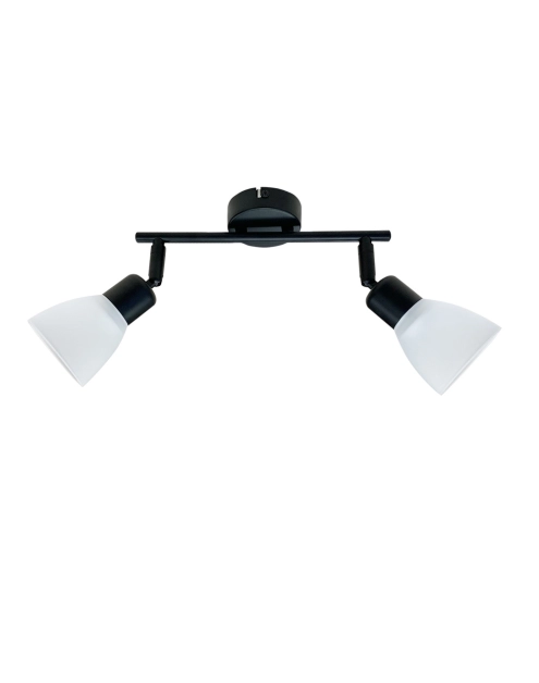 Zdjęcie: Listwa Costa 2x40 W E14 czarny klosz biały CANDELLUX