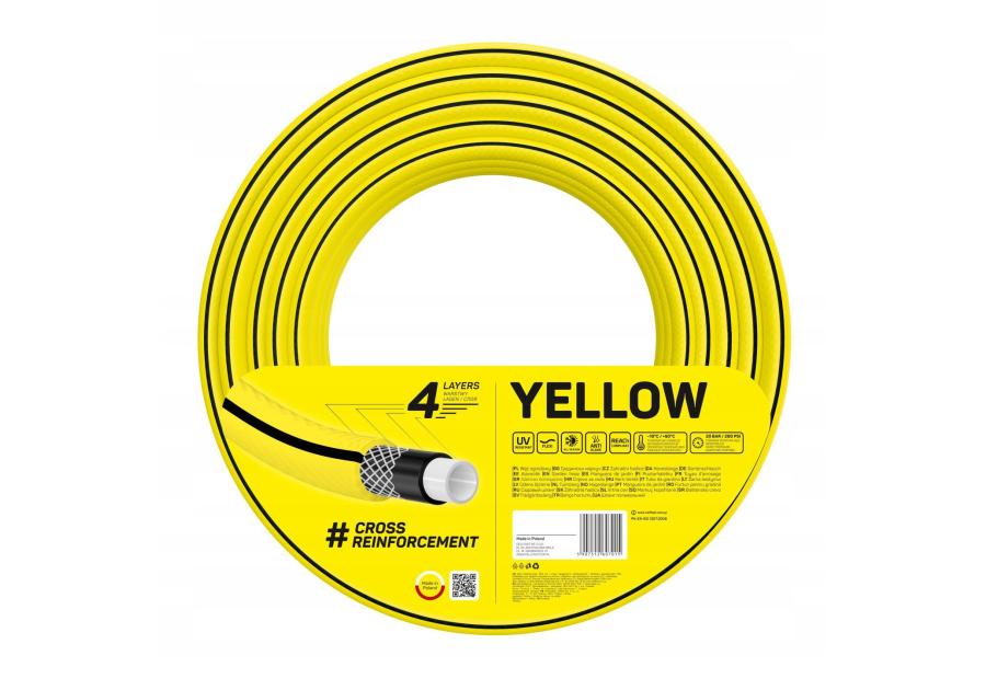 Zdjęcie: Wąż ogrodowy 4Yellow 1/2" 30 m CELLFAST