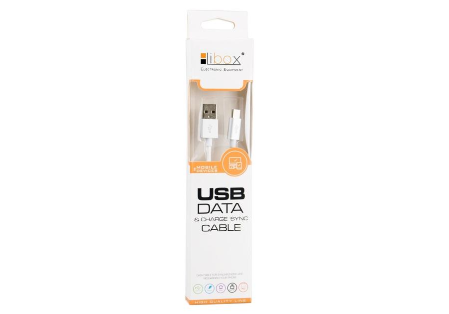 Zdjęcie: Kabel USB TYP C 1 M LB0098 LIBOX