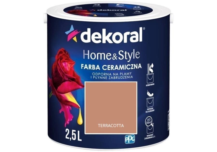 Zdjęcie: Farba ceramiczna Home&Style terracotta 2,5 L DEKORAL