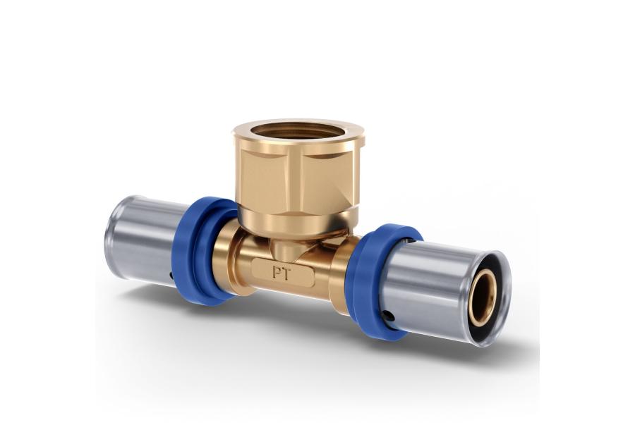 Zdjęcie: Trójnik zaciskowy gwint wewnętrzny 16/1/2 Radopress PIPELIFE