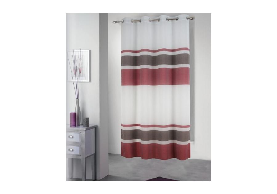 Zdjęcie: Zasłona dekoracyjna Nuka 140x250 cm bordo CKR/LASHER