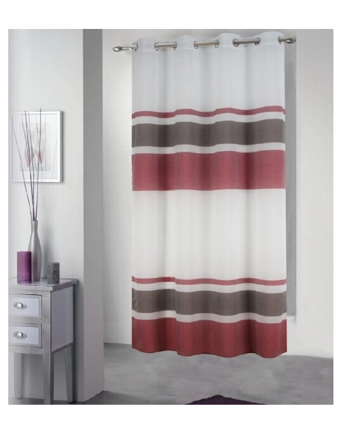 Zdjęcie: Zasłona dekoracyjna Nuka 140x250 cm bordo CKR/LASHER