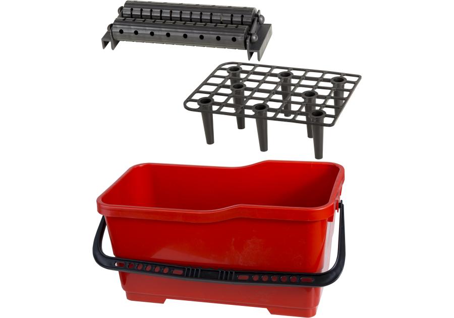 Zdjęcie: Komplet glazurniczy: wiadro 22 L, kratka, rolka PROLINE