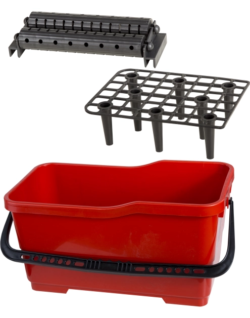 Zdjęcie: Komplet glazurniczy: wiadro 22 L, kratka, rolka PROLINE