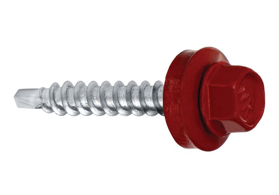 Zdjęcie: Wkręty do blachy farmery wiśniowe 4,8x25 mm  -250 szt. WKRĘT-MET