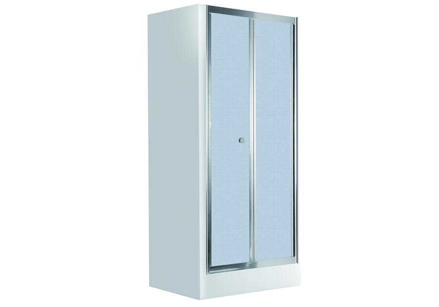 Zdjęcie: Drzwi prysznicowe wnękowe 90 cm - składane Flex chrom DEANTE