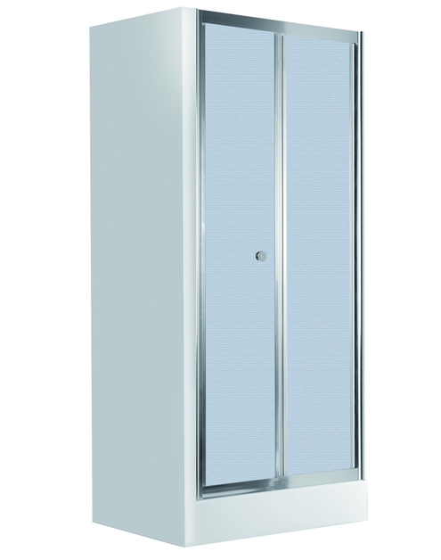 Zdjęcie: Drzwi prysznicowe wnękowe 90 cm - składane Flex chrom DEANTE