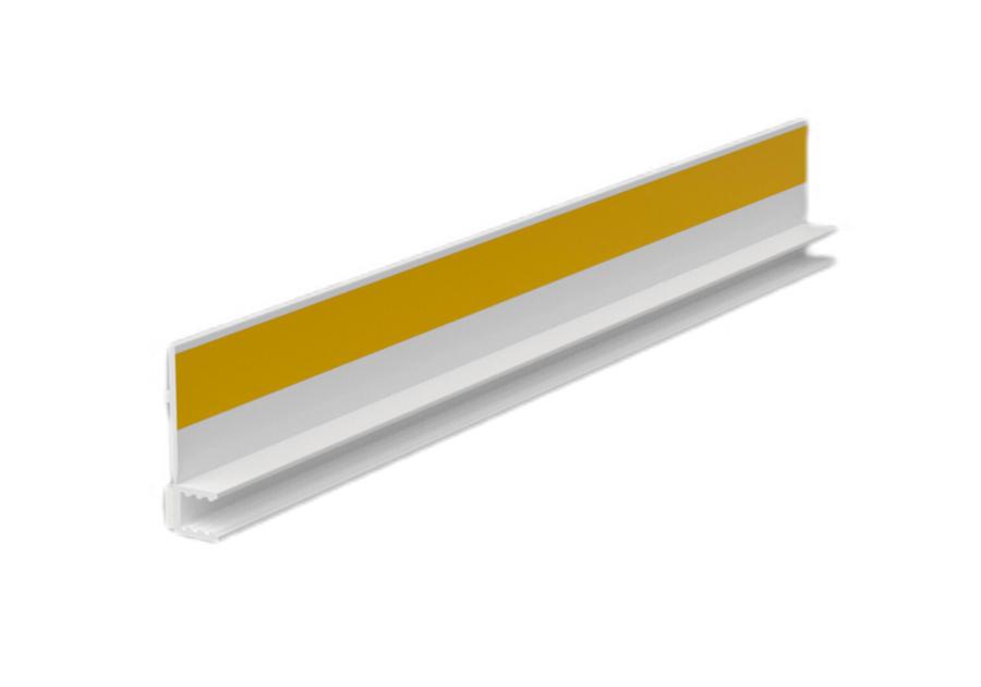 Zdjęcie: Listwa PVC BP12 Mini BU L240 6/3 biały, przyokienna dylatacyjna, tynkarska bez uszczelki BELLA PLAST