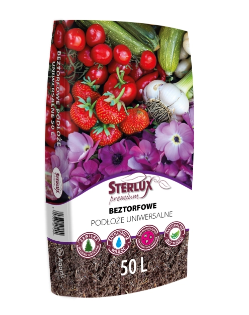 Zdjęcie: Beztorfowe podłoże uniwersalne Sterlux Premium 50 L AGARIS