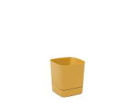 Zdjęcie: Donica z podstawką Clima 160x160 mm musztardowy LAMELA