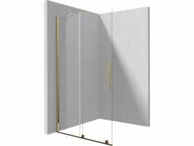 Ścianka Walk-In przesuwny Prizma Gold 90x195 cm DEANTE