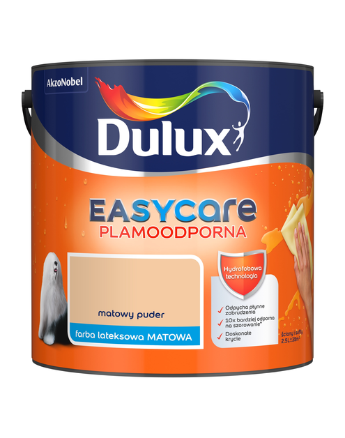 Zdjęcie: Farba do wnętrz EasyCare 2,5 L matowy puder DULUX