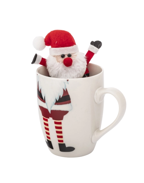 Zdjęcie: Zimowy kubek baryłka 340 ml z maskotką Mikołaj B ALTOM DESIGN