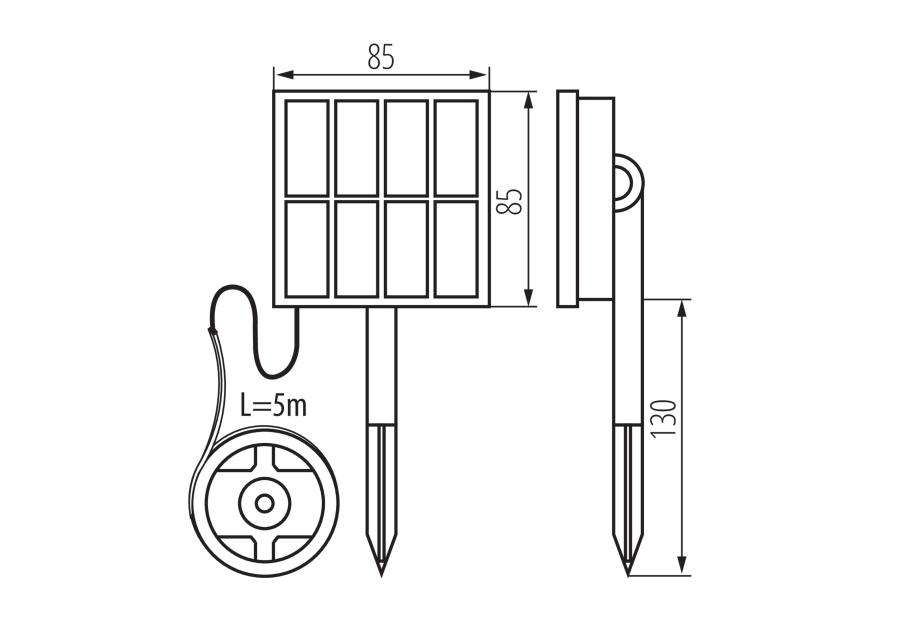 Zdjęcie: Wąż solarny LED KB Hual SLR 5 m RGB KINGBERRY