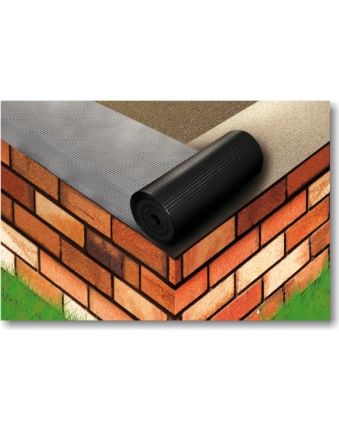 Zdjęcie: Folia fundamentowa Hydrofol HDPE 30 cm x 50 mb pozioma PLAST MASTER