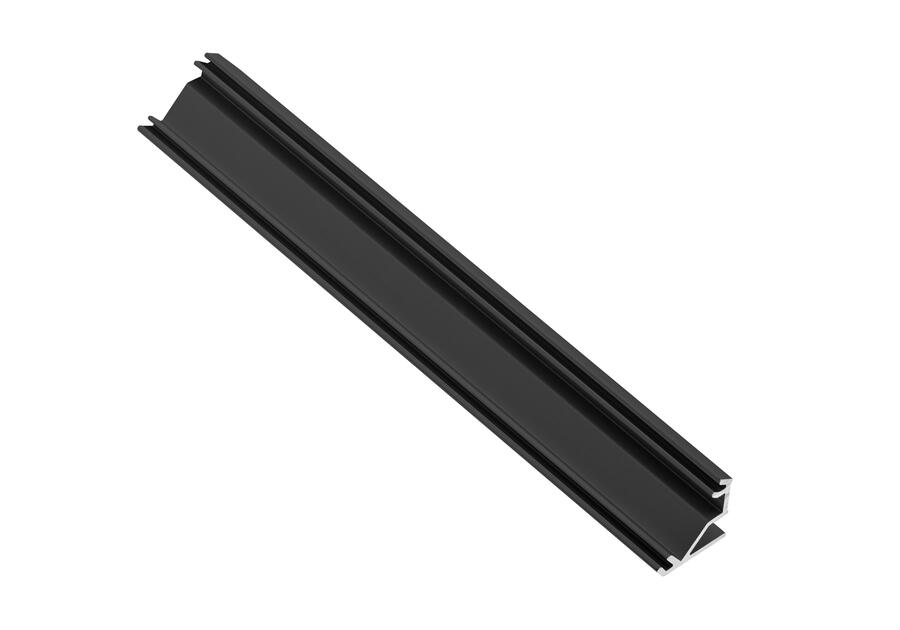 Zdjęcie: Profil LED Glax czarny kątowy nakładany 200 cm GTV