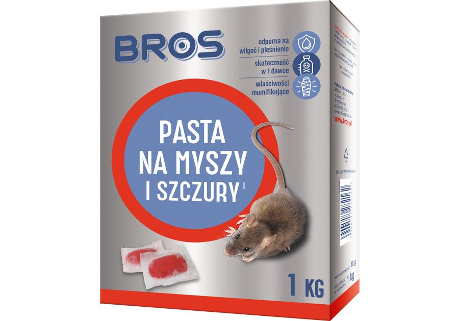 Zdjęcie: Pasta na myszy i szczury 1 kg BROS