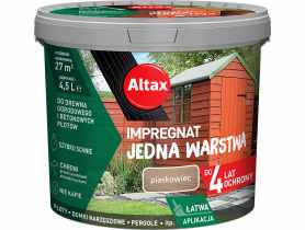 Impregnat Jedna warstwa 4 lata, piaskowiec 4,5 L ALTAX