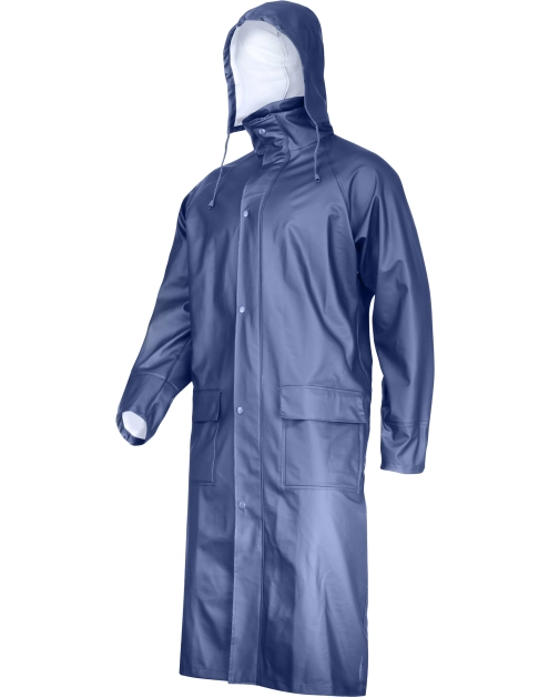Zdjęcie: Płaszcz przeciwdeszczowy PU, granatowy, XL, CE, LAHTI PRO