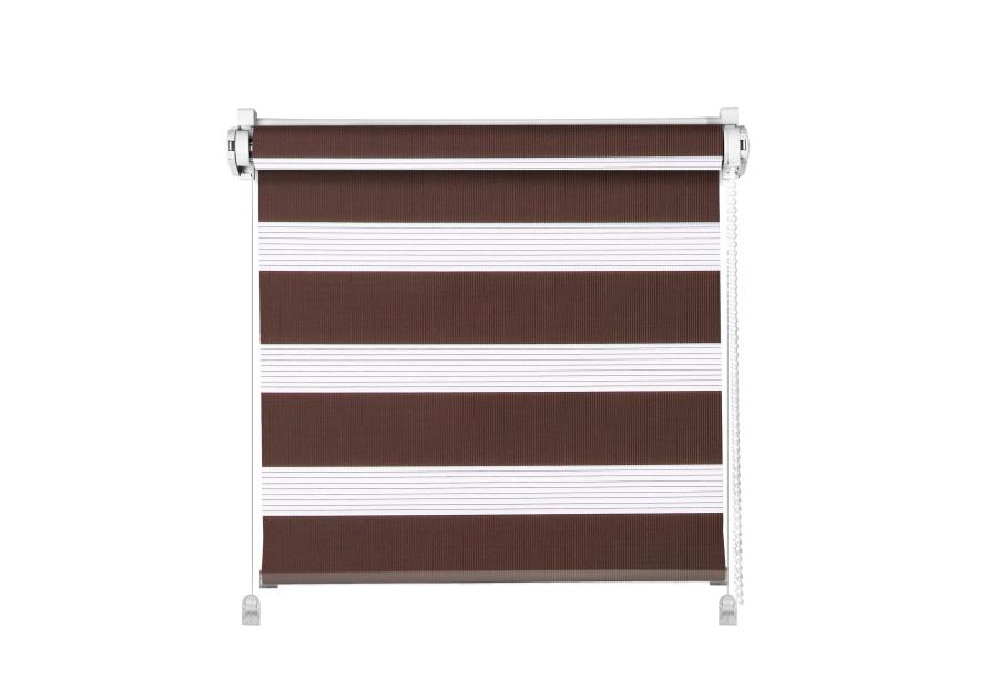 Zdjęcie: Roleta mini dzień i noc brąz 80,5x140 cm MARDOM