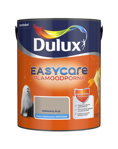 Zdjęcie: Farba do wnętrz EasyCare 5 L efektowny brąz DULUX