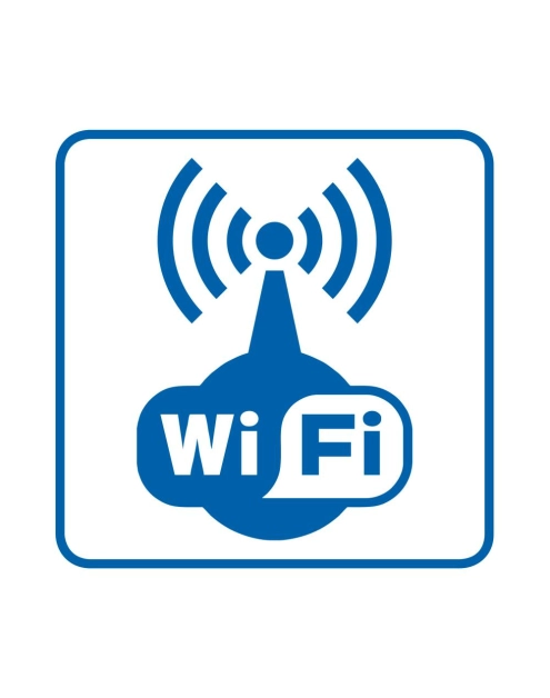 Zdjęcie: Oznaczenie "Wi-Fi" 14,8x14x8 cm folia nieświecąca METRO
