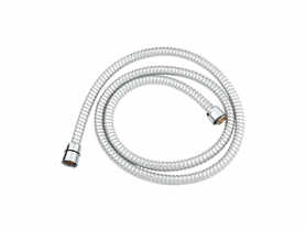 Wąż prysznicowy pvc 150 cm karbowany biały-srebrny STINNEA