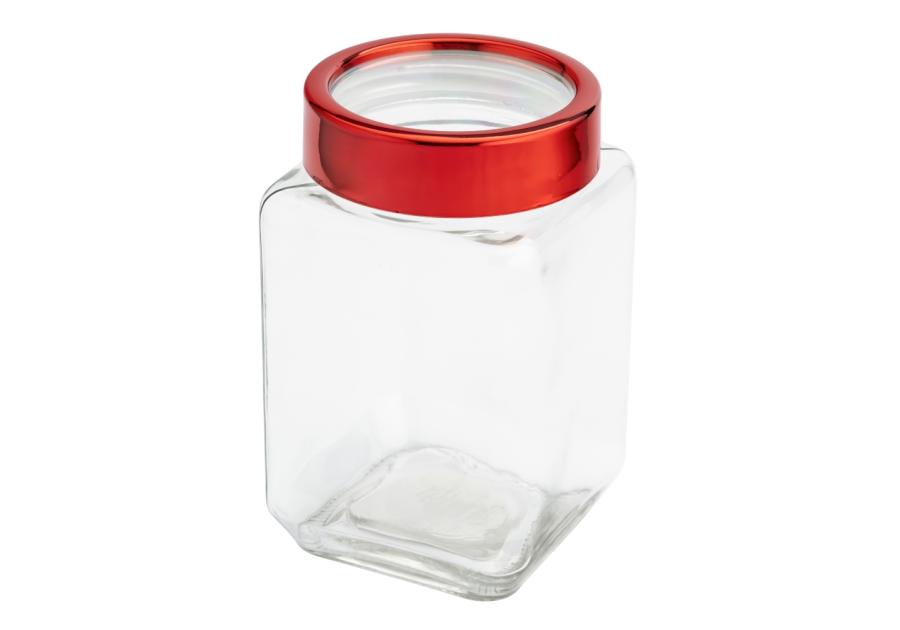 Zdjęcie: Pojemnik kwadratowy z czerwoną pokrywką 700 ml ALTOM DESIGN
