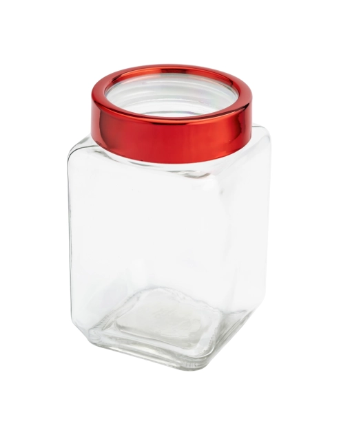 Zdjęcie: Pojemnik kwadratowy z czerwoną pokrywką 700 ml ALTOM DESIGN