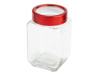 Zdjęcie: Pojemnik kwadratowy z czerwoną pokrywką 700 ml ALTOM DESIGN