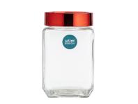 Zdjęcie: Pojemnik kwadratowy z czerwoną pokrywką 700 ml ALTOM DESIGN