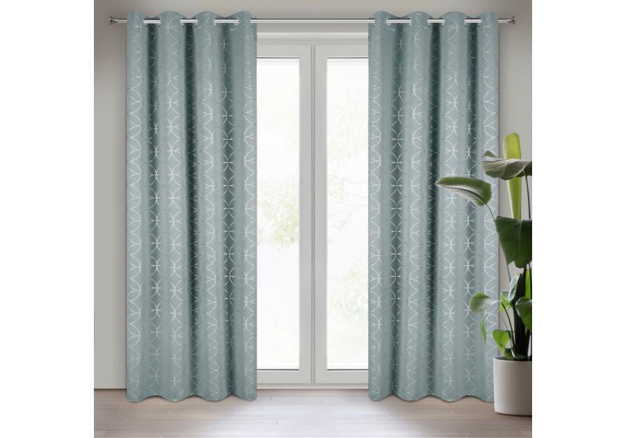Zdjęcie: Zasłona gotowa Abella 135x250 cm szary EUROFIRANY