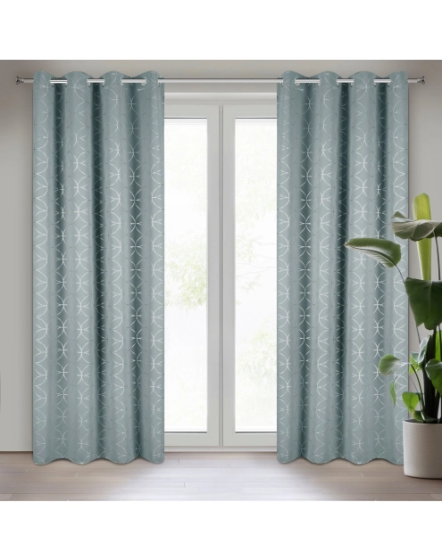 Zdjęcie: Zasłona gotowa Abella 135x250 cm szary EUROFIRANY