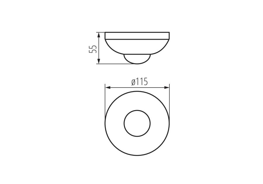 Zdjęcie: Czujnik ruchu wewnętrzny JQ-37-W Zona KANLUX