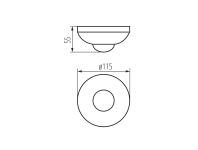 Zdjęcie: Czujnik ruchu wewnętrzny JQ-37-W Zona KANLUX