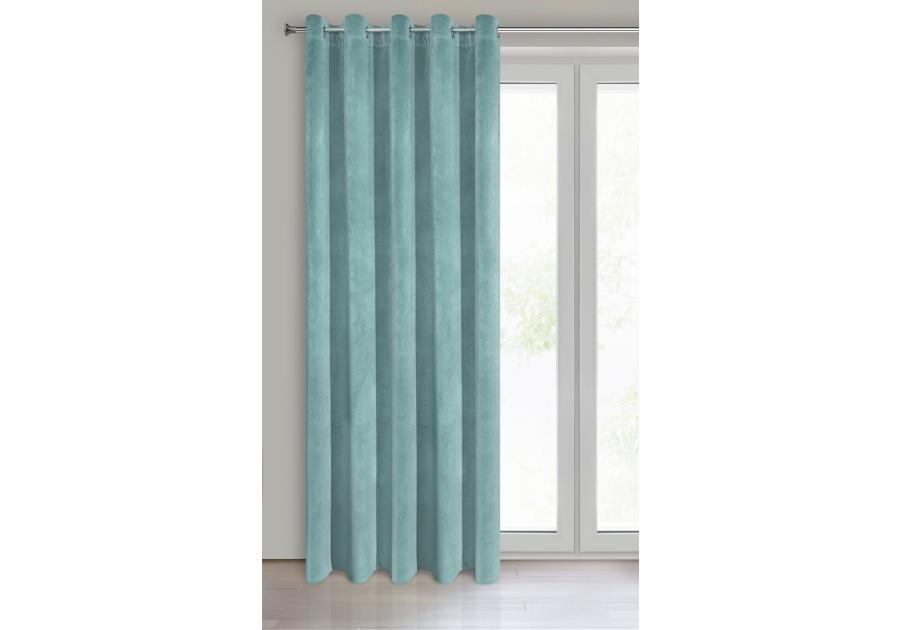 Zdjęcie: Zasłona gotowa Villa 140x250 cm turkusowy EUROFIRANY