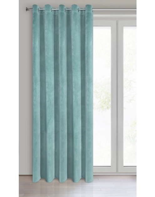 Zdjęcie: Zasłona gotowa Villa 140x250 cm turkusowy EUROFIRANY