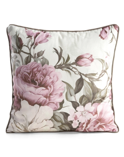 Zdjęcie: Poszewka dekoracyjna Peony 45x45 cm kremowo-różowa EUROFIRANY