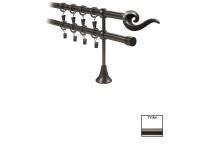 Zdjęcie: Karnisz podwójny Victoria fi 19 mm - 480 cm tytan fuego KARWEL