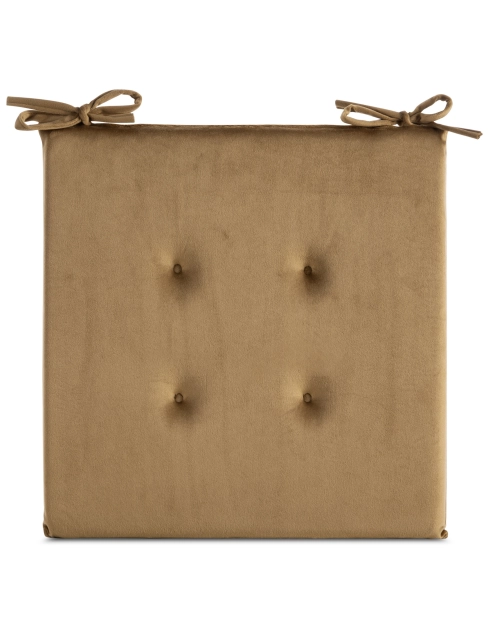 Zdjęcie: Poduszka na siedzisko Gaja 40x40x3 cm miodowa EUROFIRANY