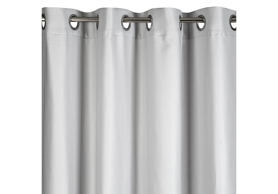 Zdjęcie: Zasłona Aggie 140x250 cm jasnosrebrna na przelotkach EUROFIRANY