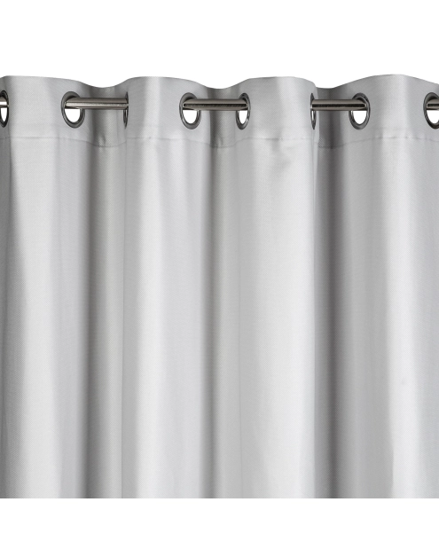 Zdjęcie: Zasłona Aggie 140x250 cm jasnosrebrna na przelotkach EUROFIRANY