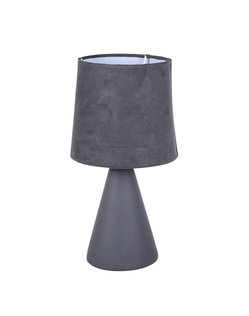 Zdjęcie: Lampa stołowa z podstawą ceramiczną 13x25 cm szara ALTOMDESIGN