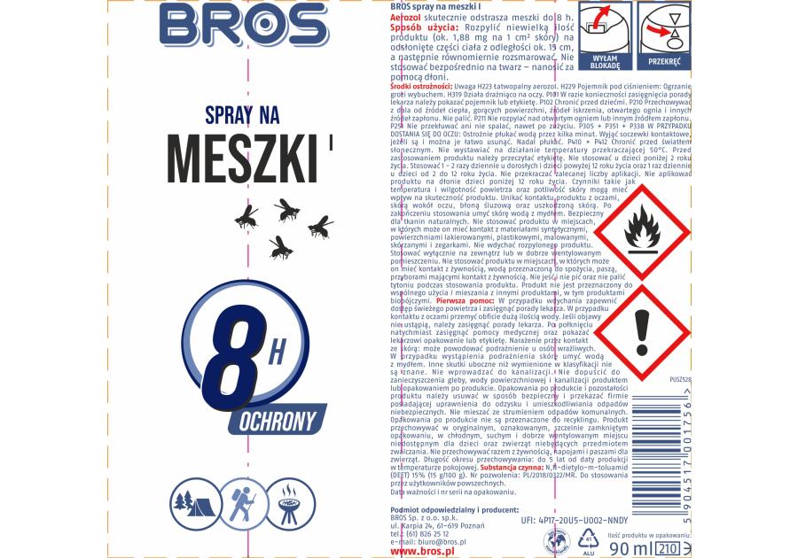 Zdjęcie: Spray na meszki 90 ml BROS