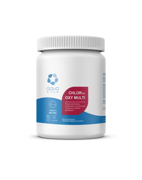 Zdjęcie: Tlen do basenu aktywny w tabletkach Chlotrix Oxy Multi 0,4 kg AQUA STAR