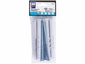 Kołek ramowy Rud 12x120 mm z wkrętem kluczowym SILA