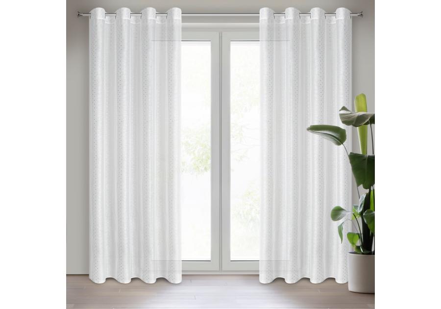 Zdjęcie: Firana gotowa SIBEL 140x250 cm biały (326709) EUROFIRANY