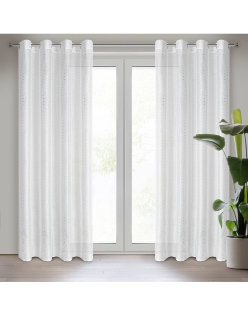 Zdjęcie: Firana gotowa SIBEL 140x250 cm biały (326709) EUROFIRANY